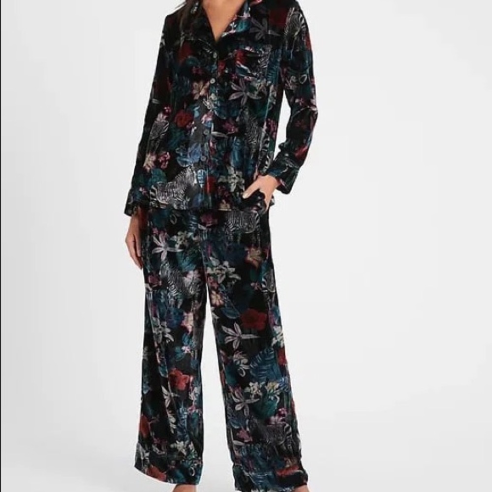 Banana Republic Velvet Pajama Set